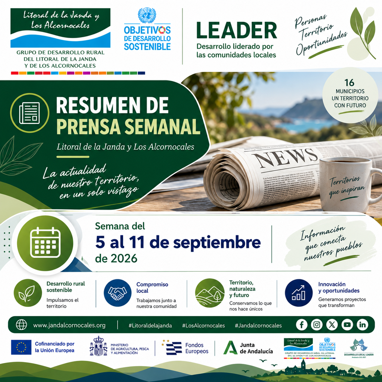 Resumen de prensa semanal | Litoral de la Janda y Los Alcornocales Semana del 5 al 11 de septiembre de 2026