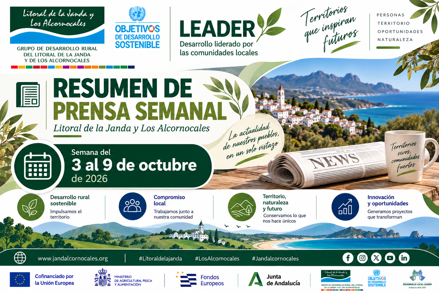 Resumen de prensa semanal | Litoral de la Janda y Los Alcornocales Semana del 3 al 9 de octubre de 2026
